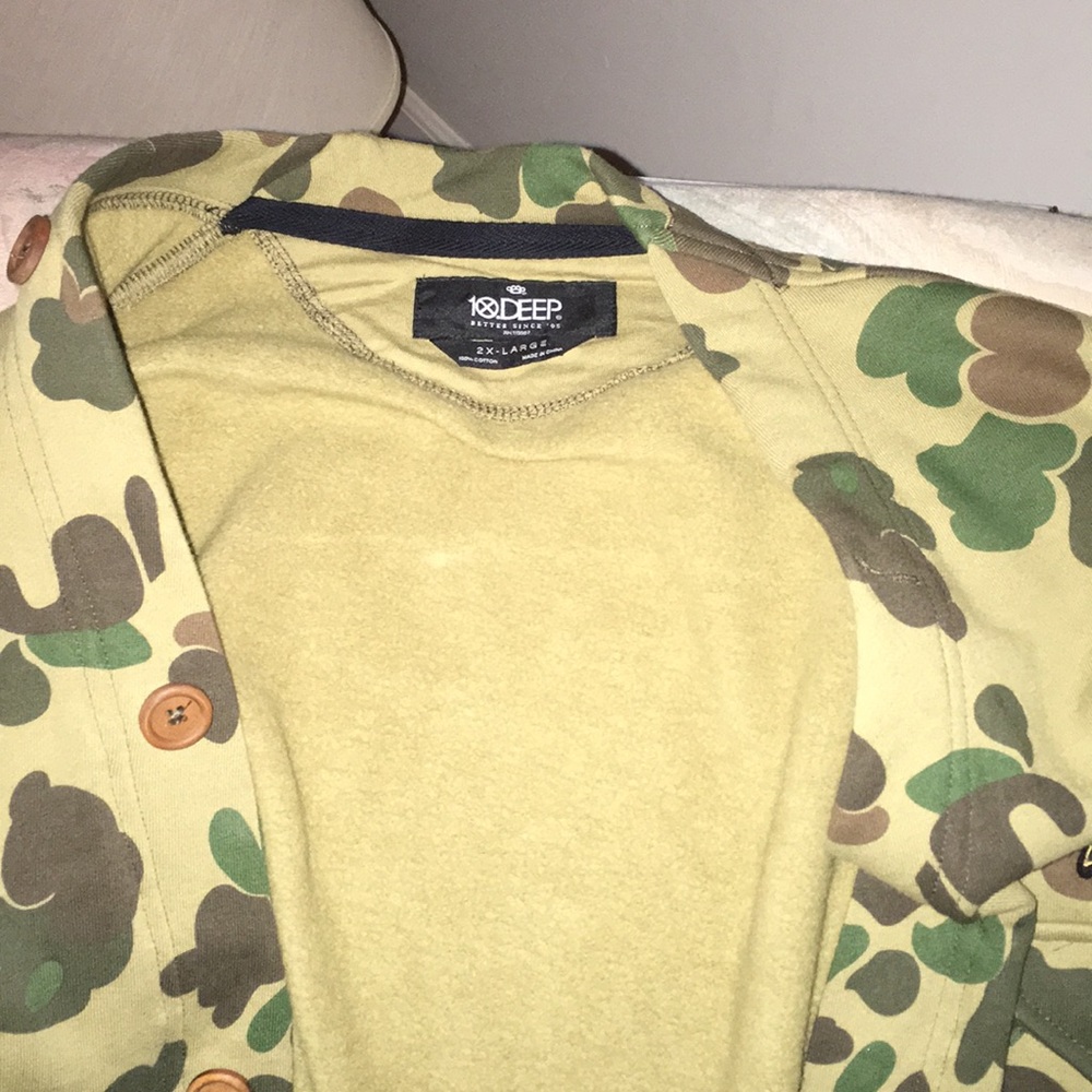 10 DEEP men’s camo cardigan 2XL